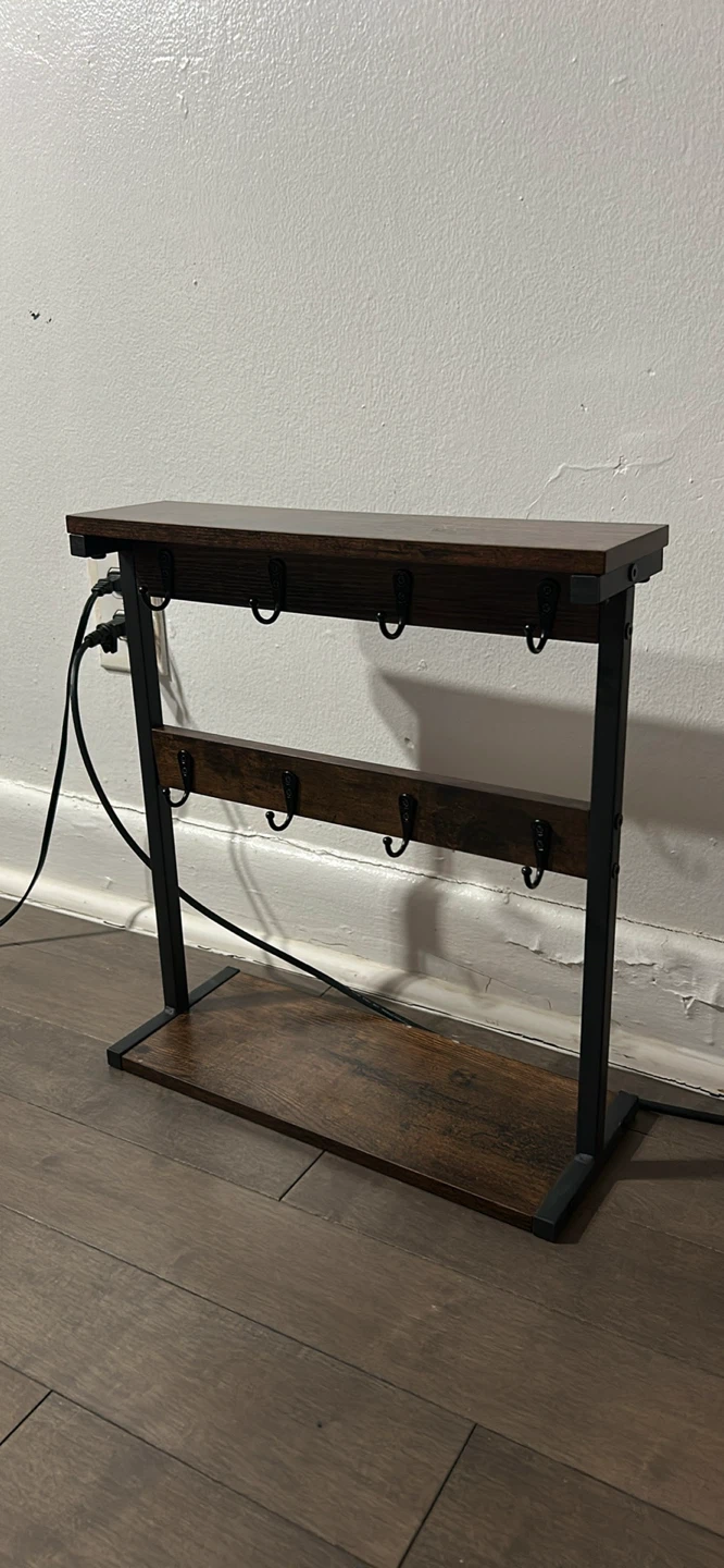 2 Tier Countertop Coffee Bar Organizer with 8 Hooks - photo 2