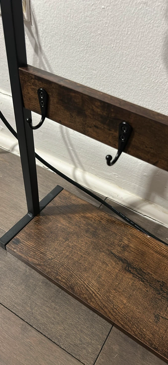 2 Tier Countertop Coffee Bar Organizer with 8 Hooks - photo 3