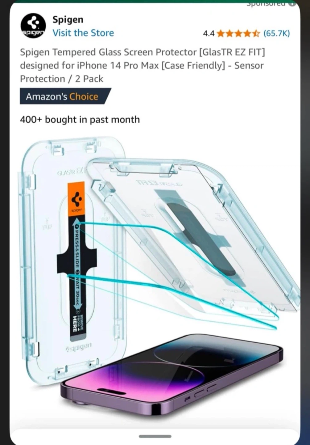 Spigen Screen Protector for iPhone 14 Pro Max