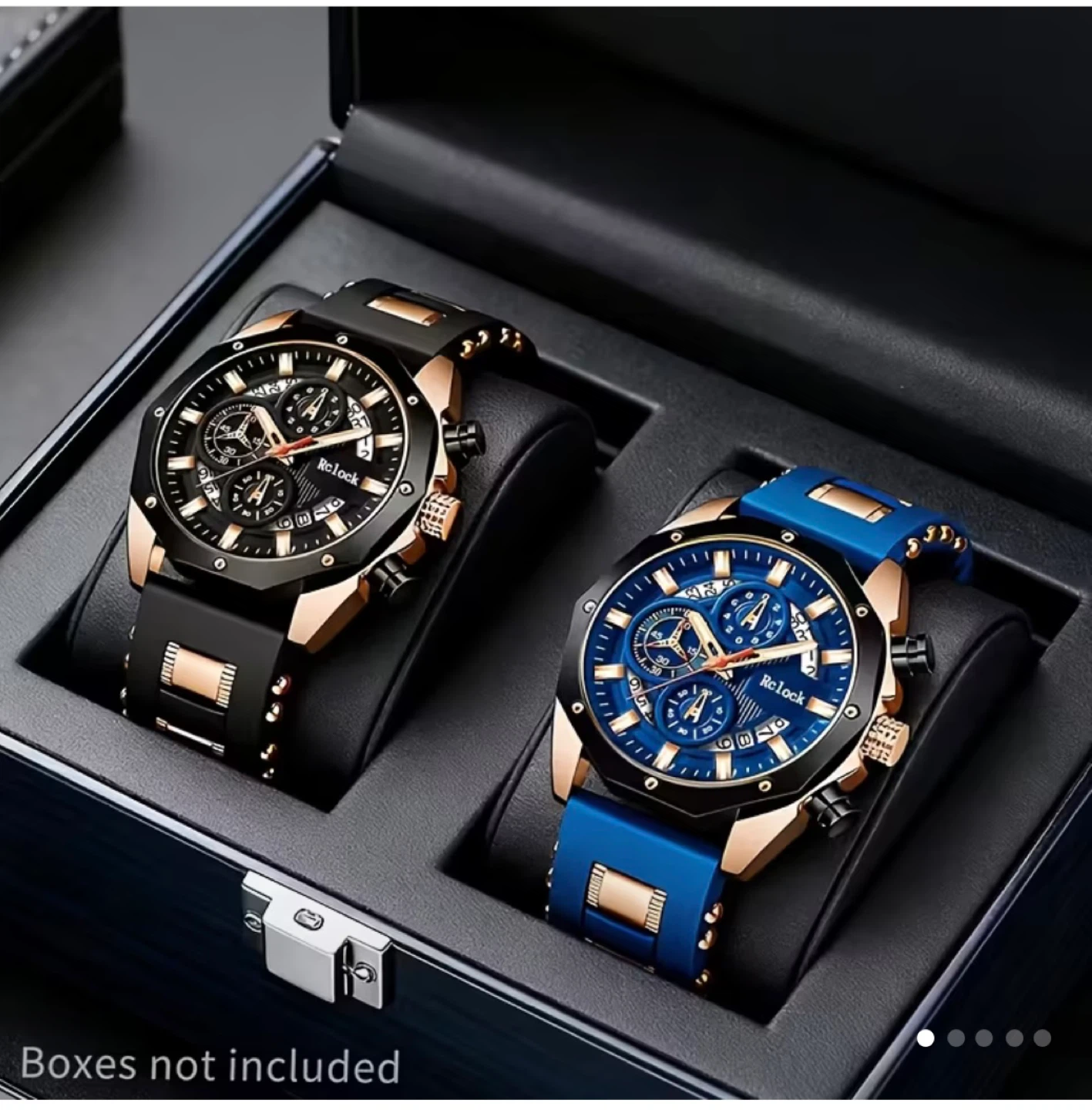 Rcclock Men's Quartz Watch Set - 2 Pack