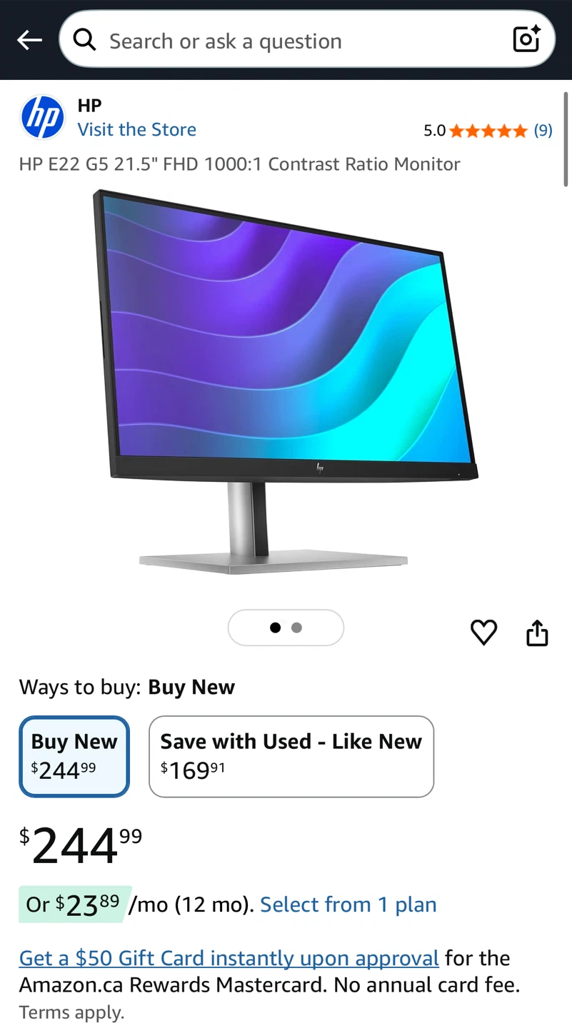 HP E22 G5 21.5 inch FHD Monitor - photo 5