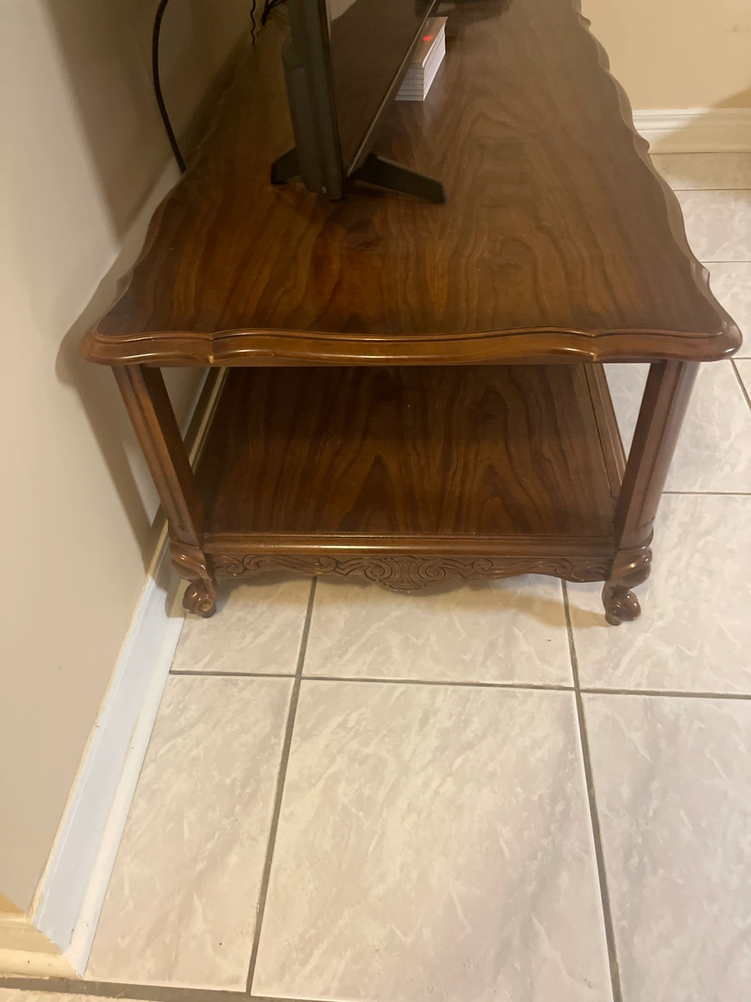 Real wood Wooden coffee table with Cabinet Storage - photo 2