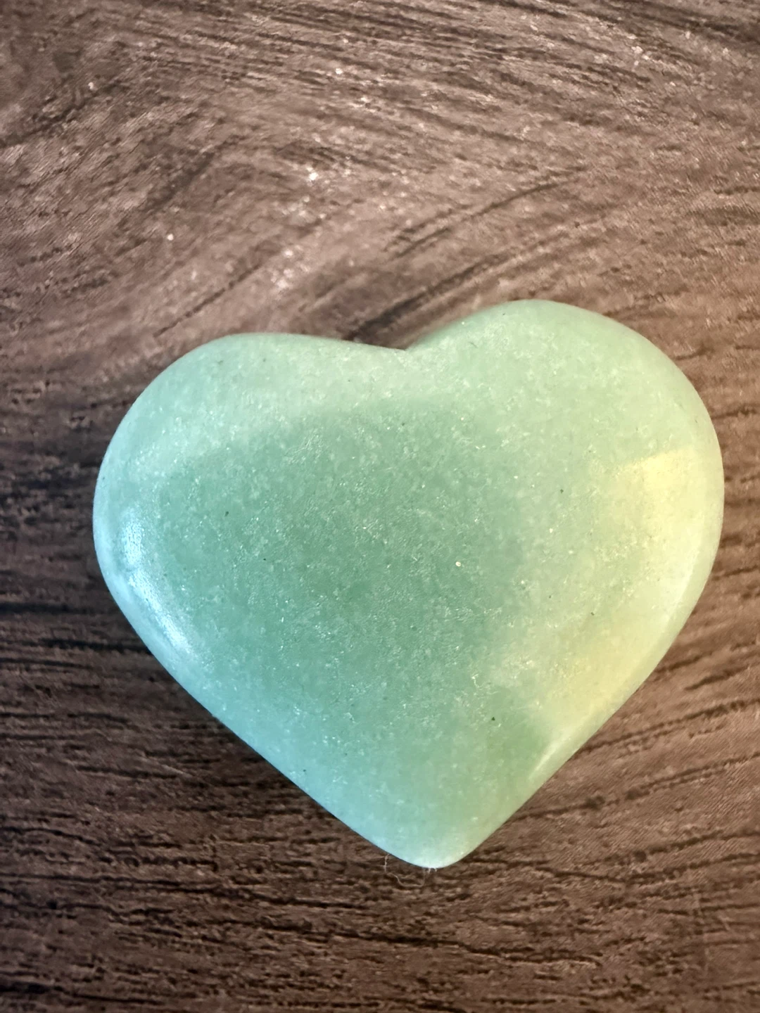 Two Green Aventurine Hearts - photo 3