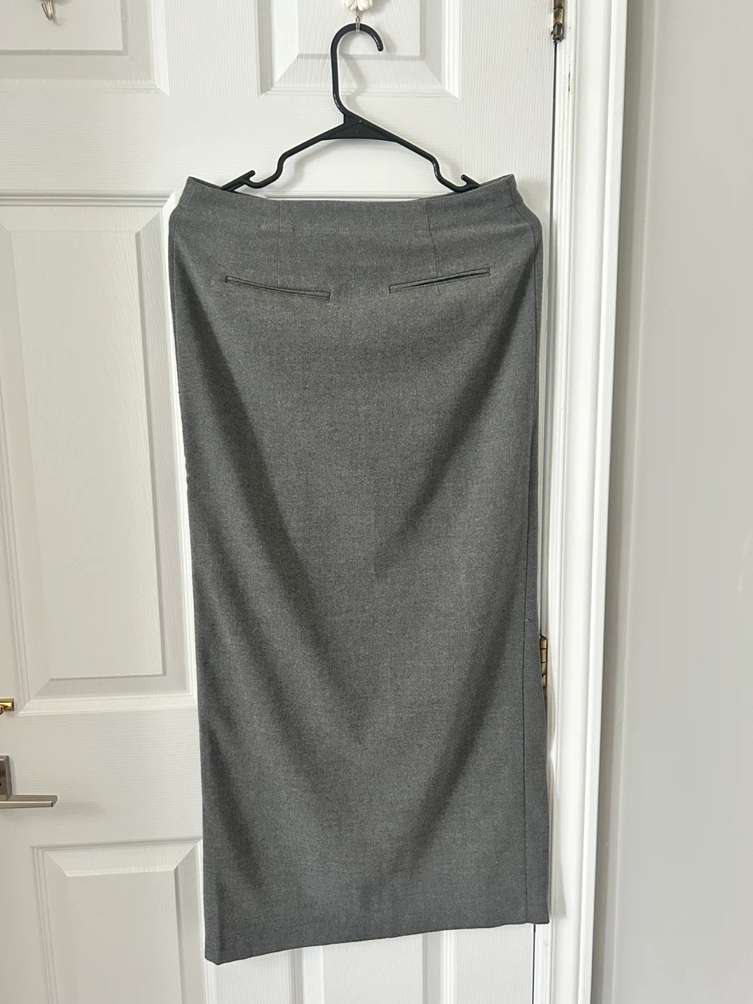 Grey Pencil Skirt with Slit - photo 2