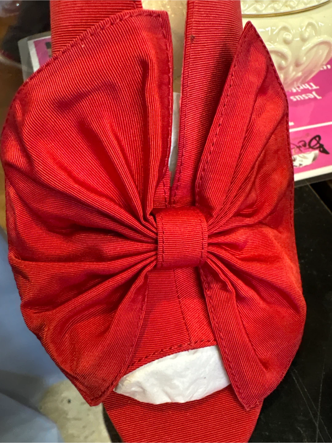 Vince Camuto Red Bow Heeled Mules - photo 2