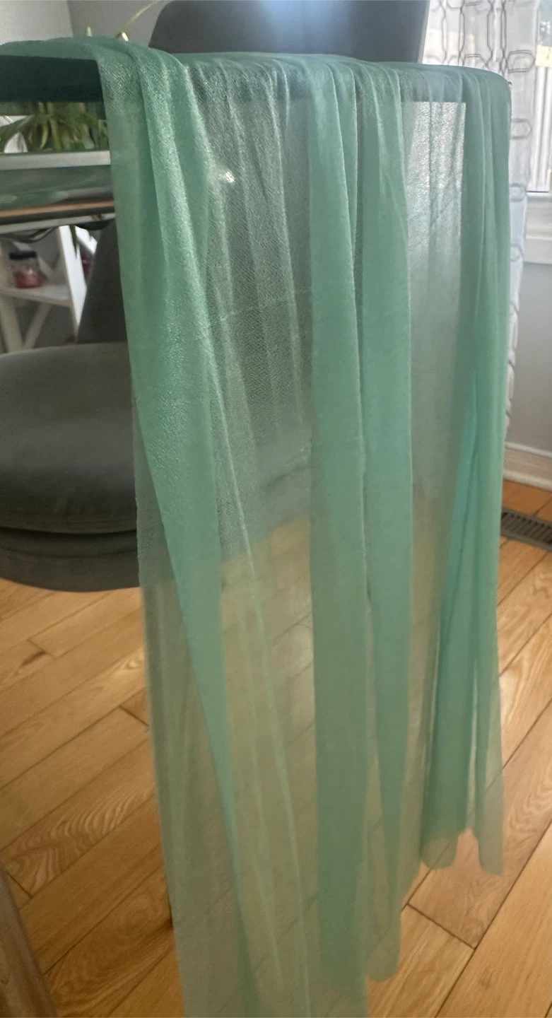 1 pc Teal Green Tulle Table Runner - photo 2