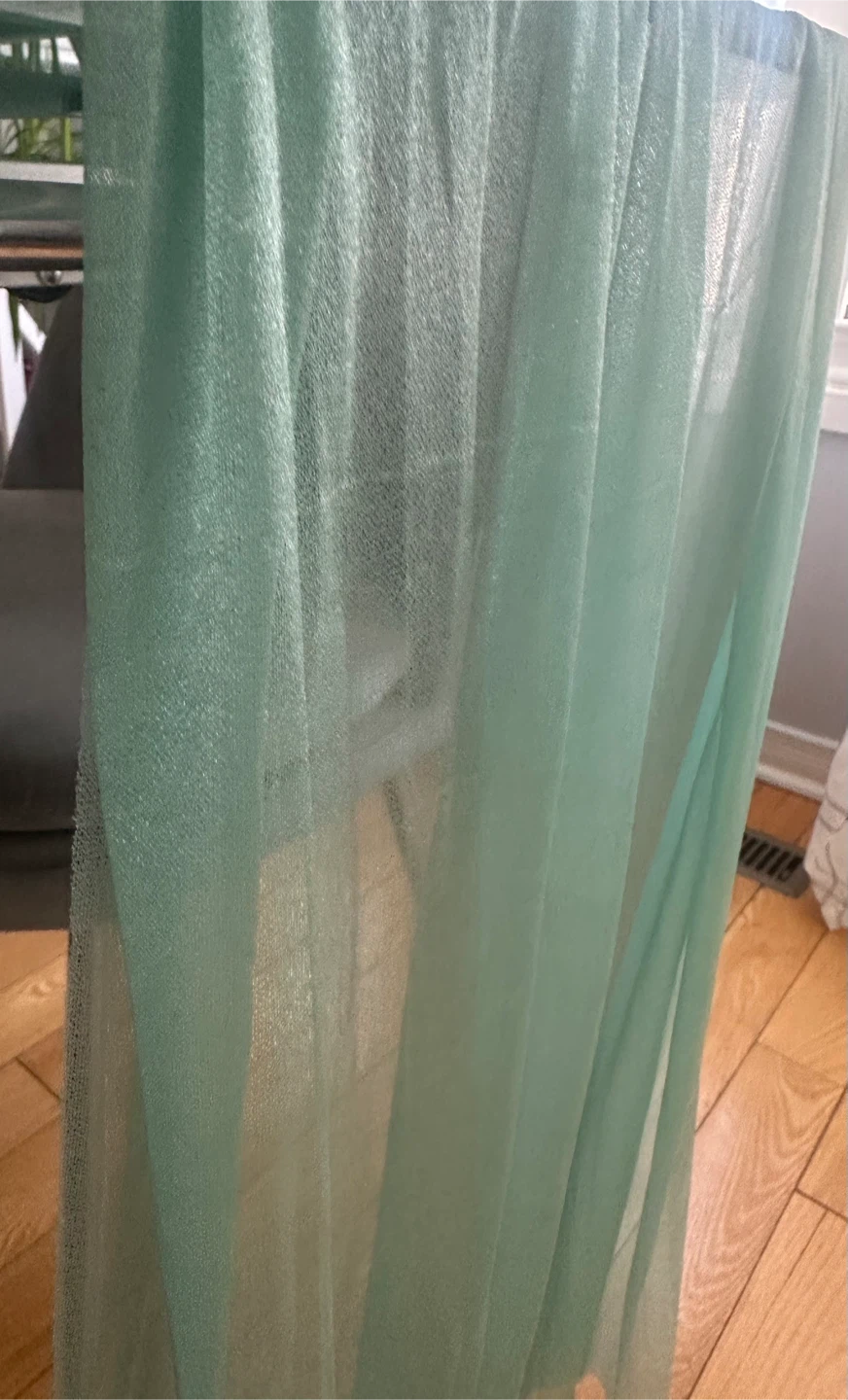 1 pc Teal Green Tulle Table Runner - photo 4