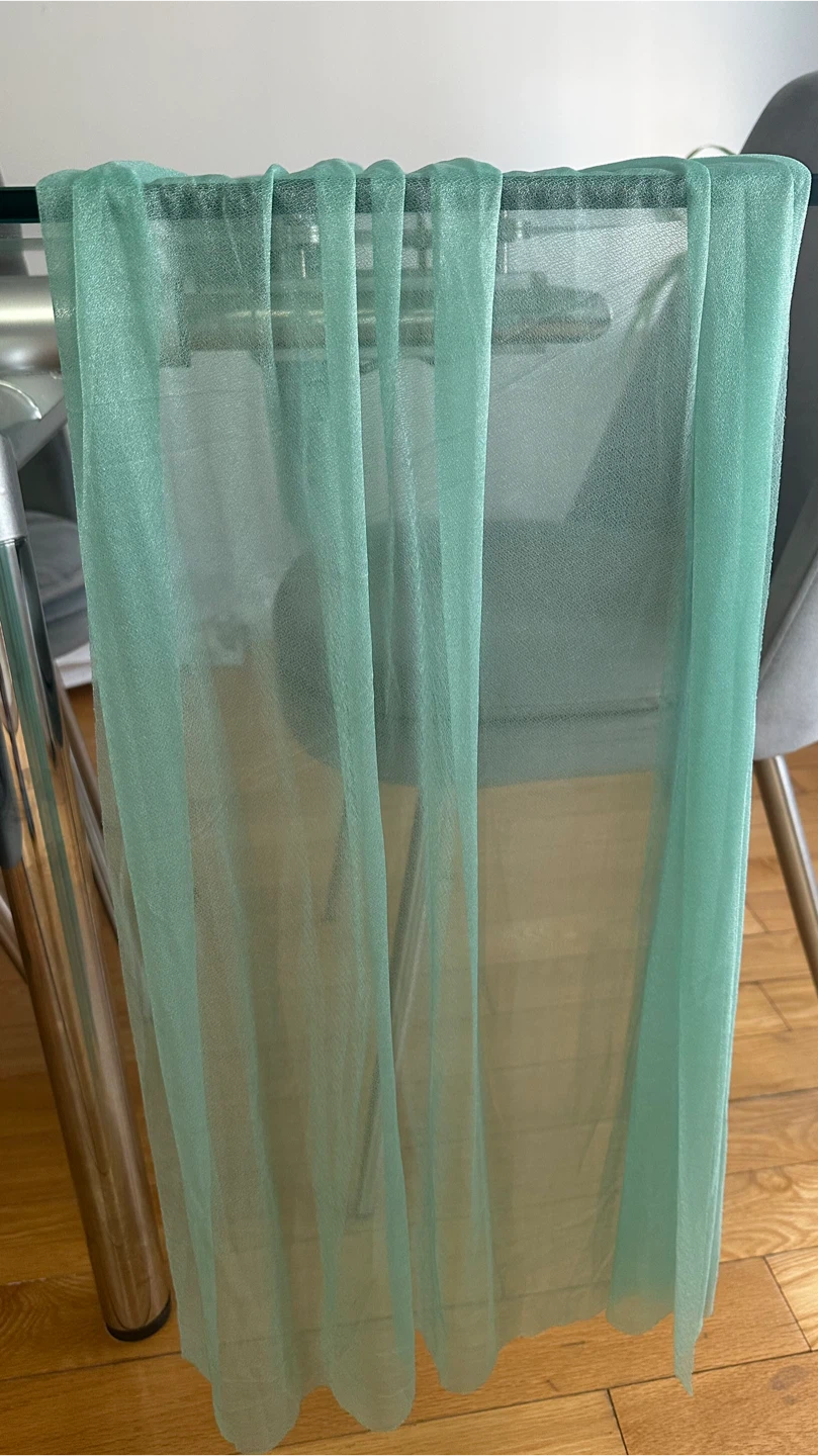 1 pc Teal Green Tulle Table Runner