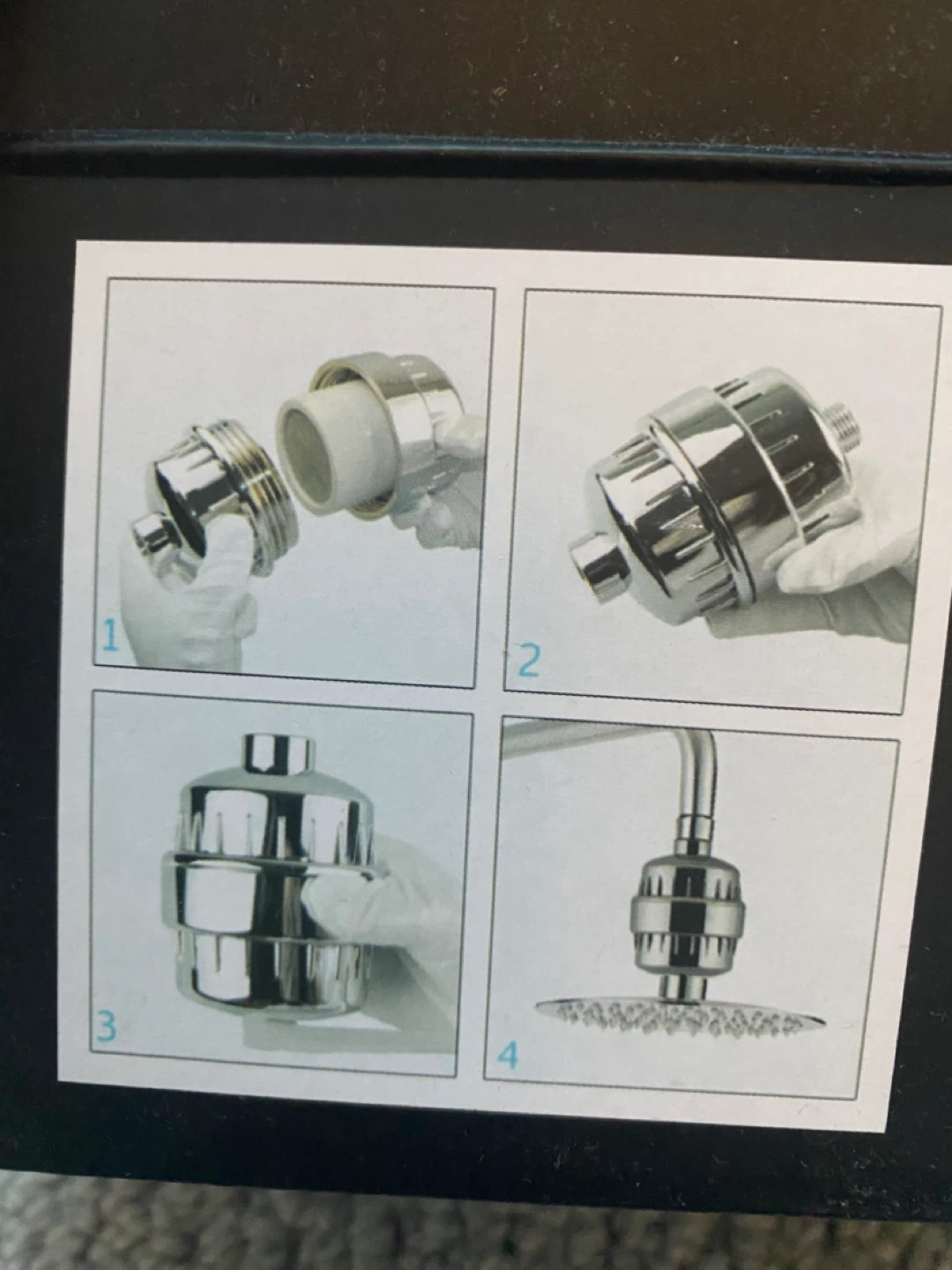 Shower Filter and Head for Hard Water with 3 new Cartridges - photo 3
