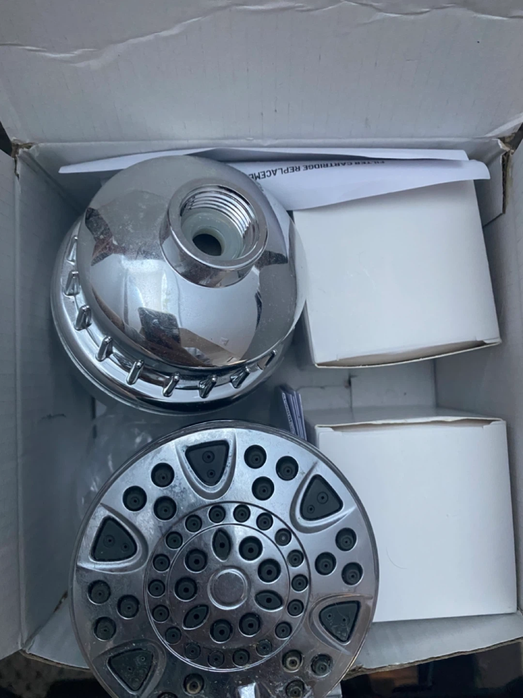 Shower Filter and Head for Hard Water with 3 new Cartridges