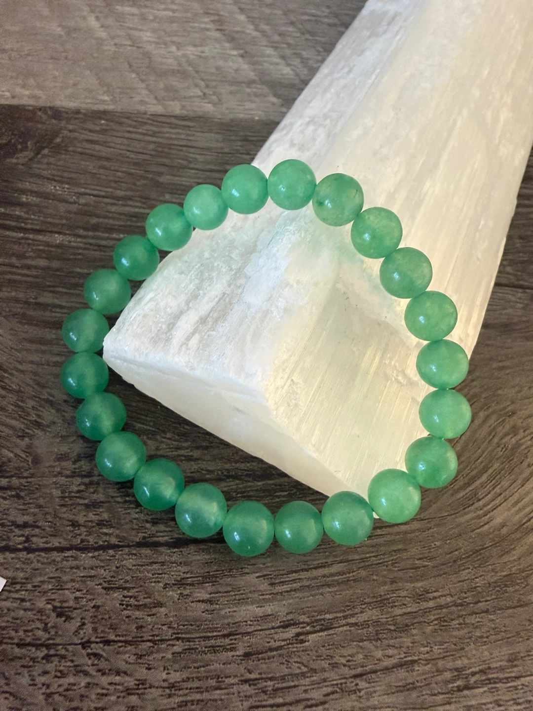 Green Aventurine Beaded Bracelet 8 mm