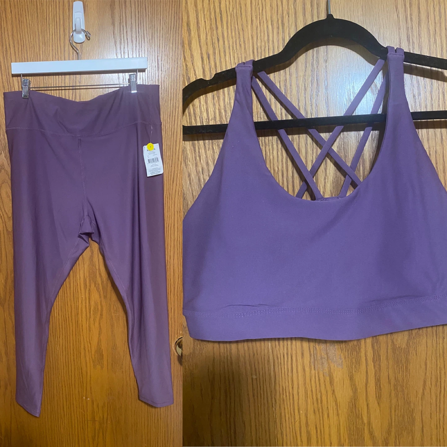 Plus size Brand new adorable workout set purple