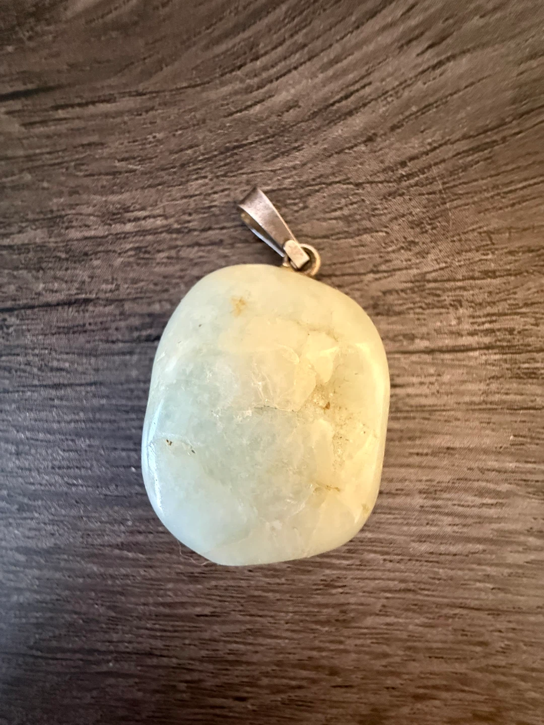 Raw Green Aquamarine Pendant - photo 2