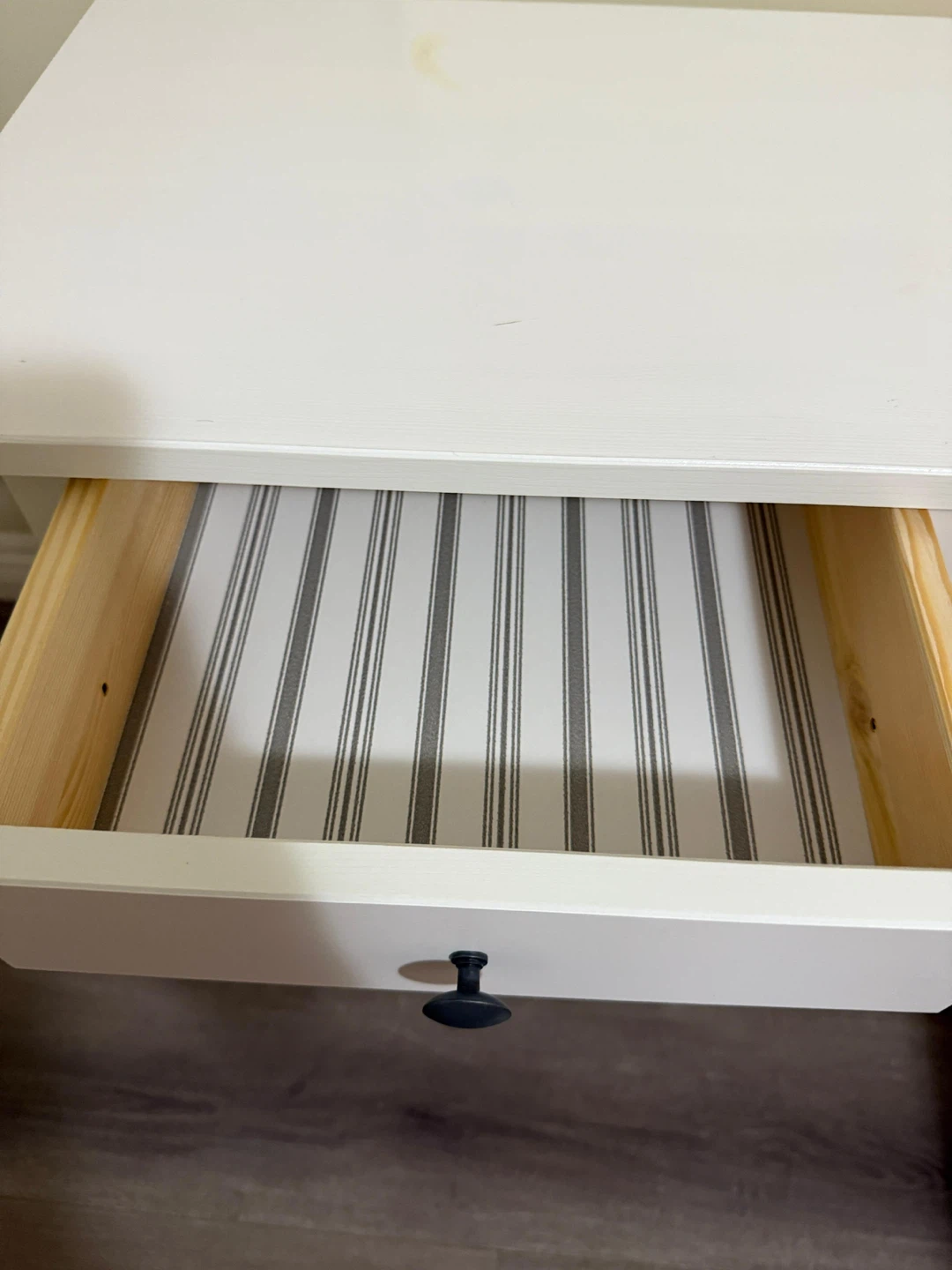 White Nightstand with Drawer from IKEA