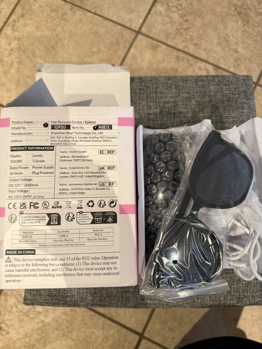 IPL Laser Hair Removal Device with Goggles - photo 3