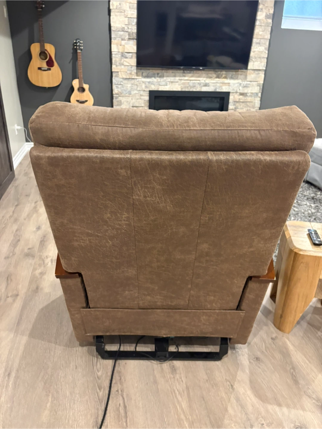 Brown Upholstered Recliner Chair - photo 2