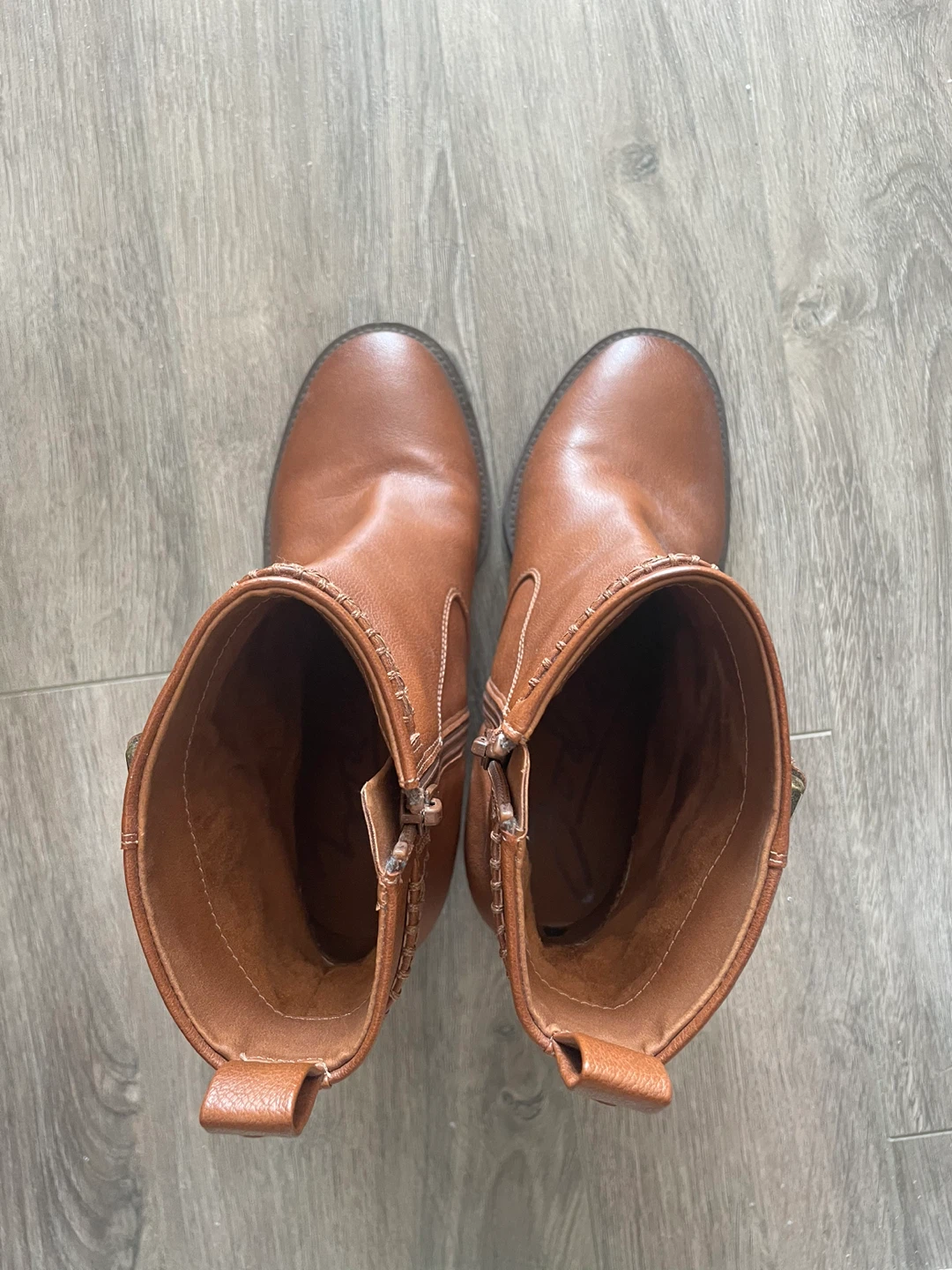 Zodiac Brown Ankle Boots Size 6 - photo 2