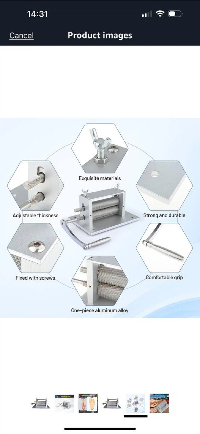 Dried Squid Embossing Machine – Hand Crank Manu - photo 3