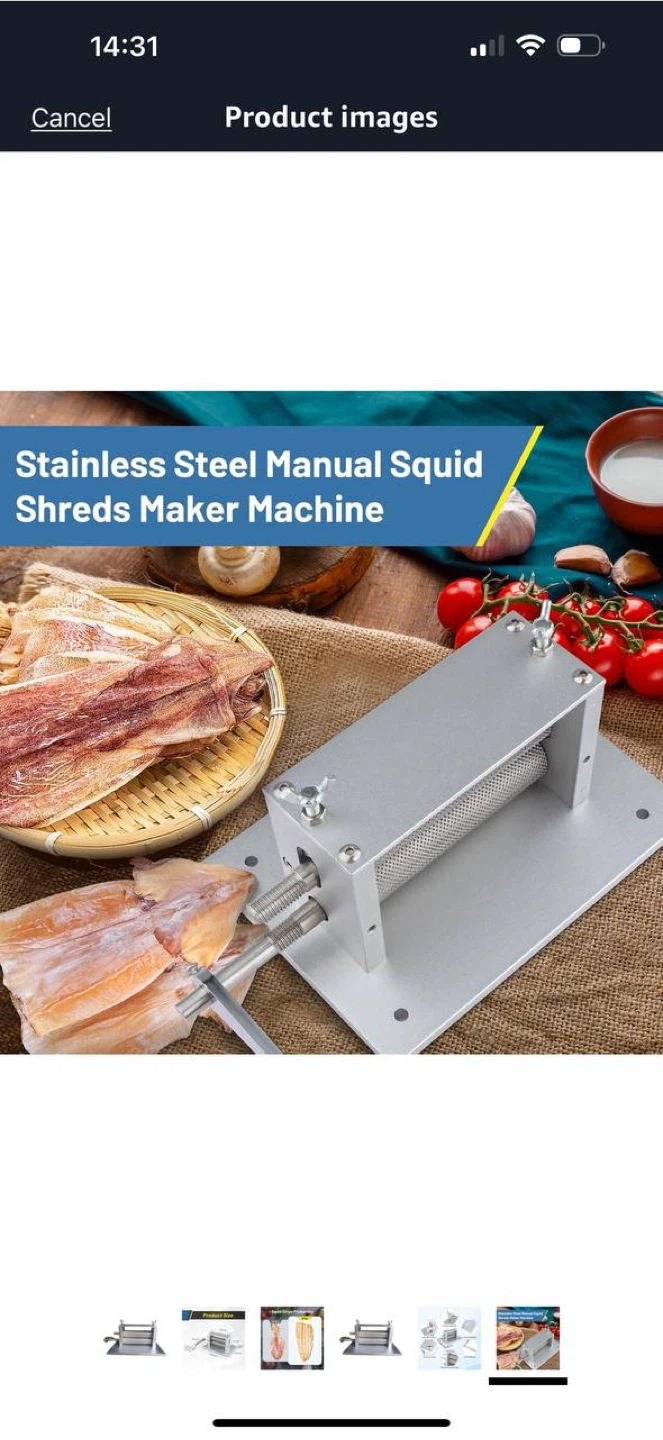 Dried Squid Embossing Machine – Hand Crank Manu - photo 2