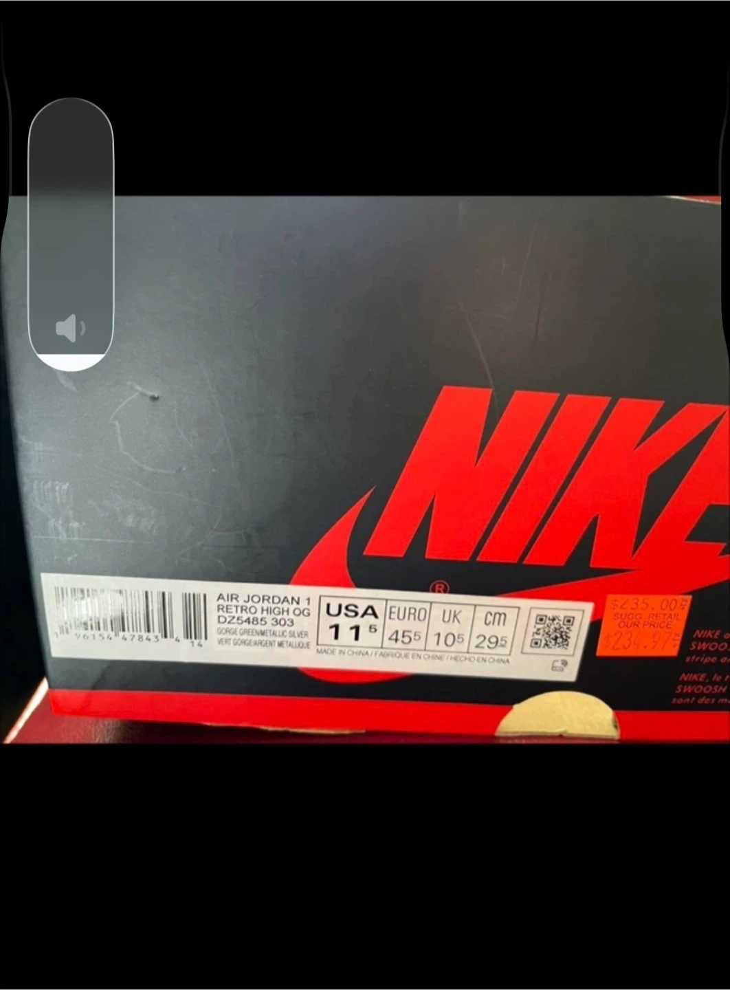 Nike Air Jordan 1 Retro High OG Gorge Green Men's Size 11.5 - photo 5
