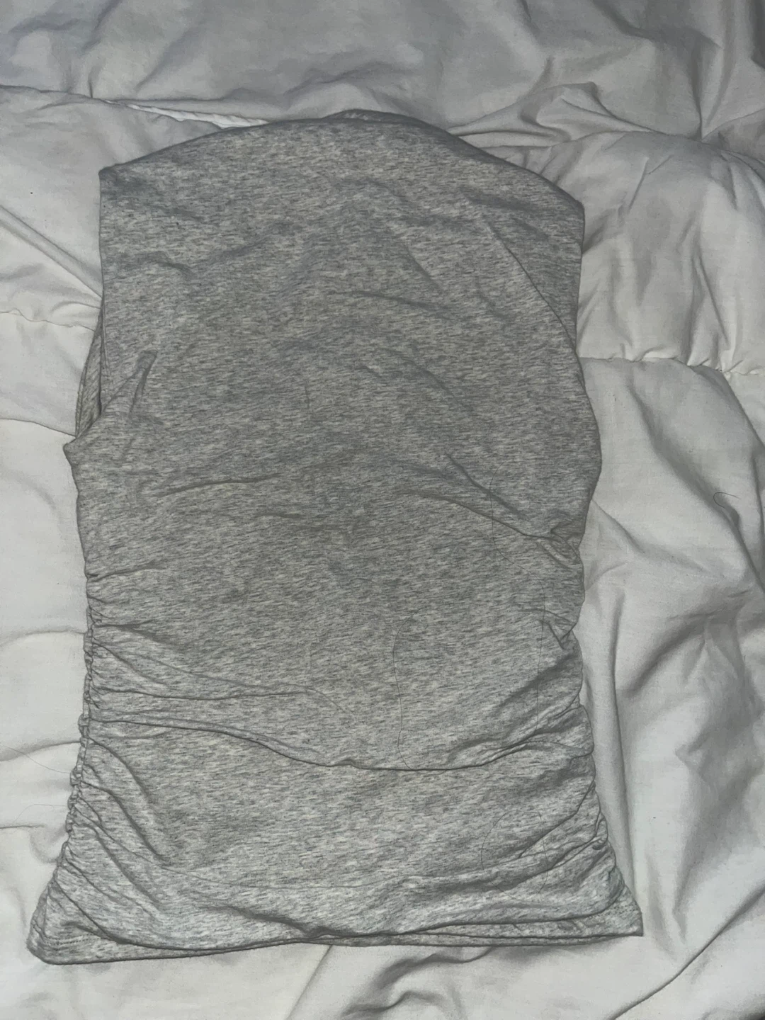 Abercrombie & Fitch Grey Ruched Tank Top - Size S - photo 3