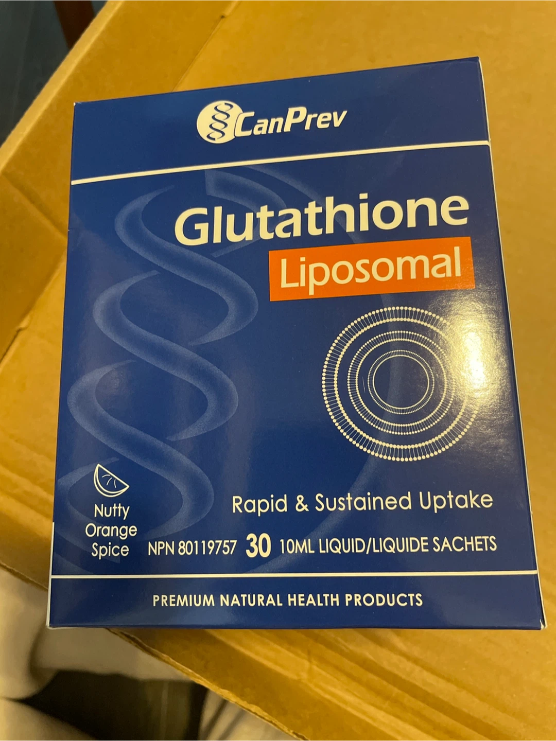 CanPrev Glutathione Liposomal Nutty Orange Spice Sachets
