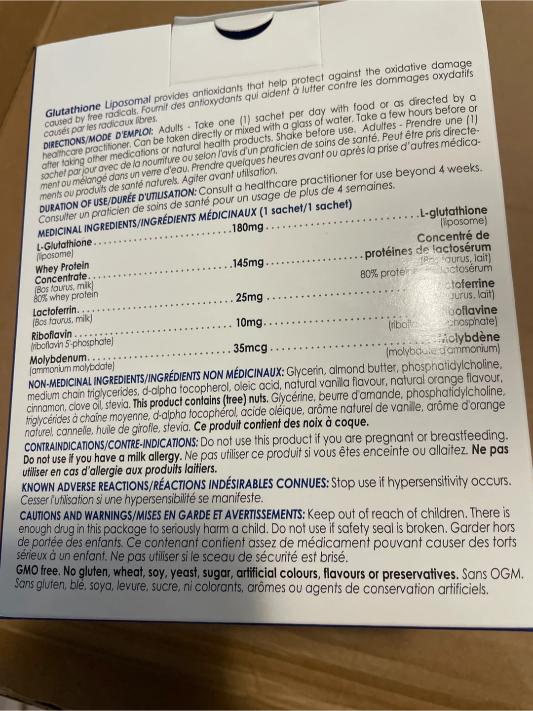 CanPrev Glutathione Liposomal Nutty Orange Spice Sachets - photo 2