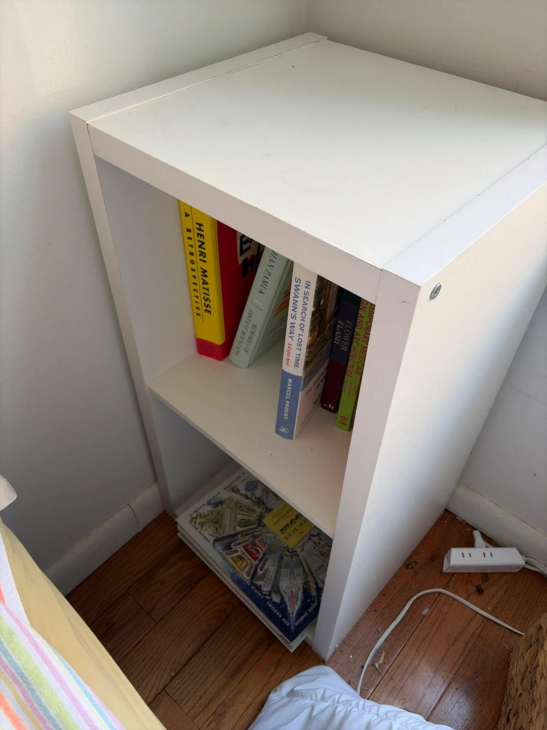 White 2-Shelf Cube Storage Unit - photo 2