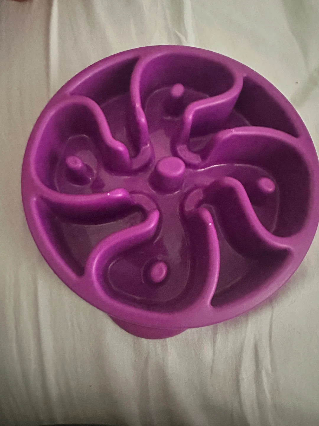 Purple Slow Feeder Dog Bowl