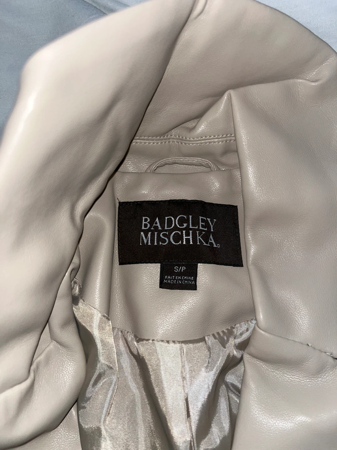 Badgley Mischka Trench Coat - Beige, Size S/P - photo 5