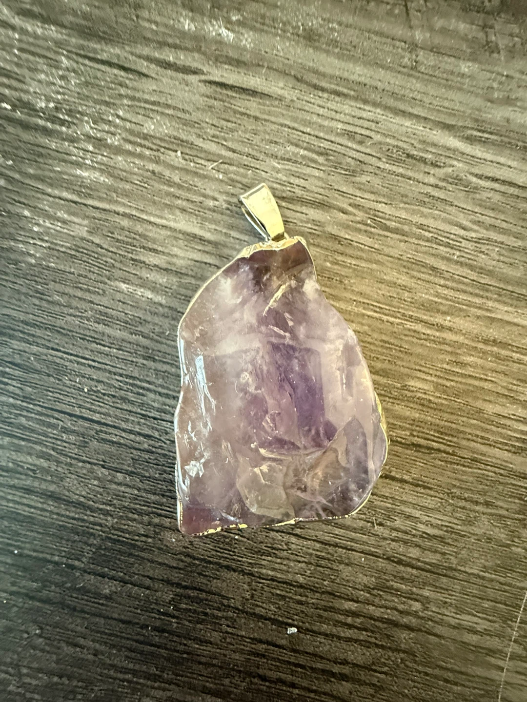 Amethyst Pendant - Raw Crystal from Brazil