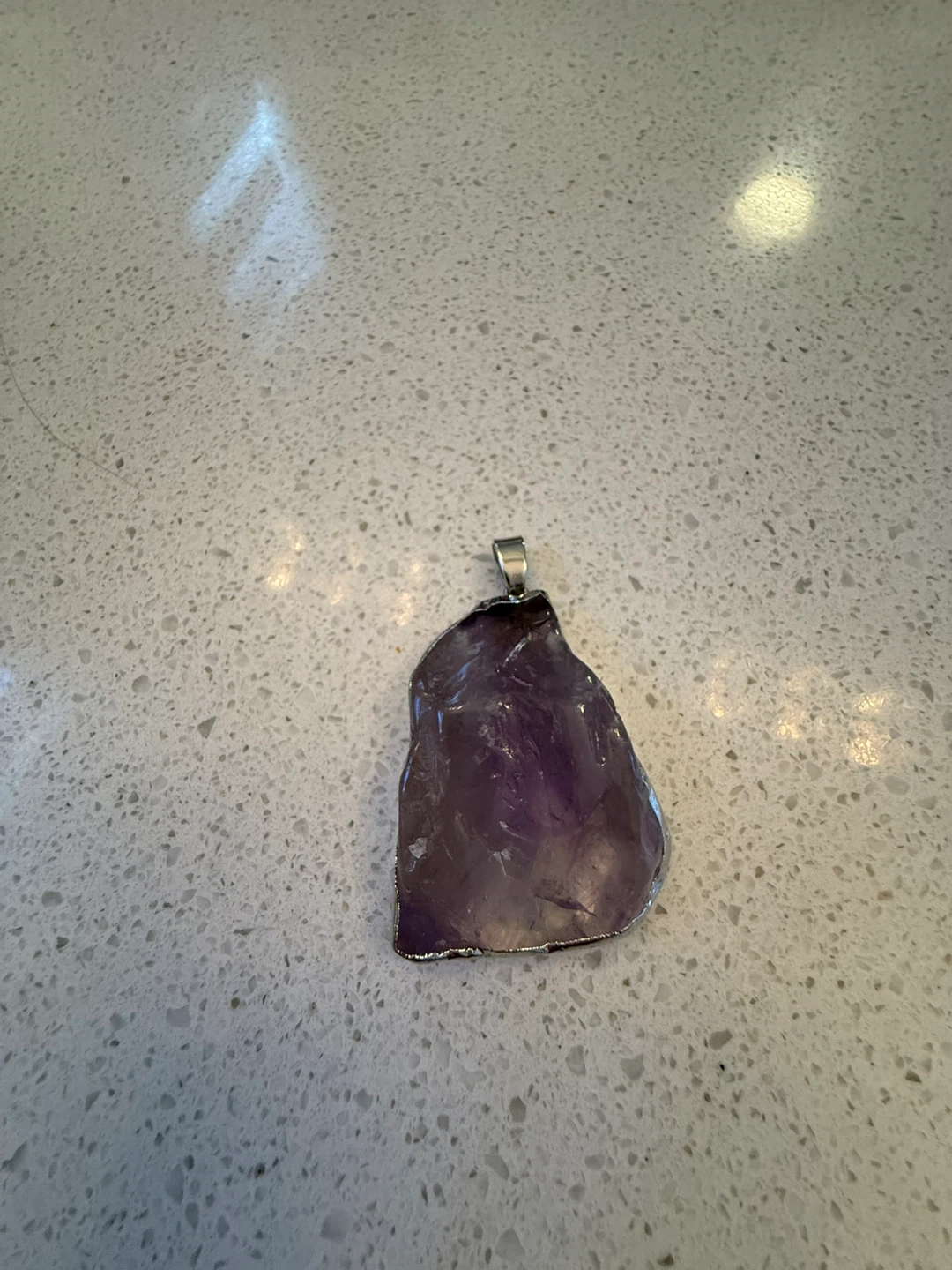 Amethyst Pendant - Raw Crystal from Brazil - photo 3