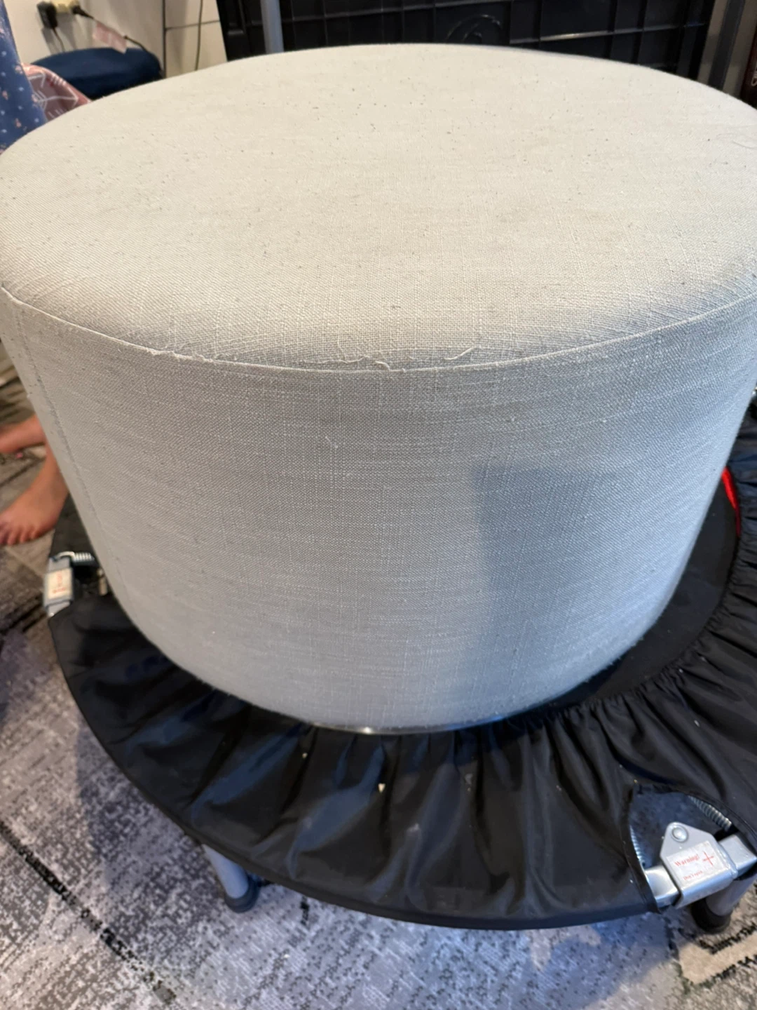 Round Upholstered Ottoman