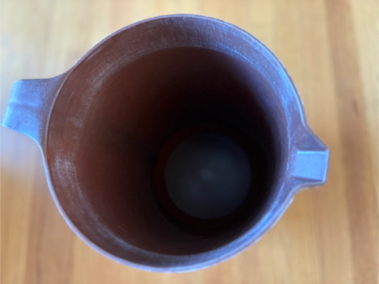 Brown Plastic Pitcher with White Lid - photo 2