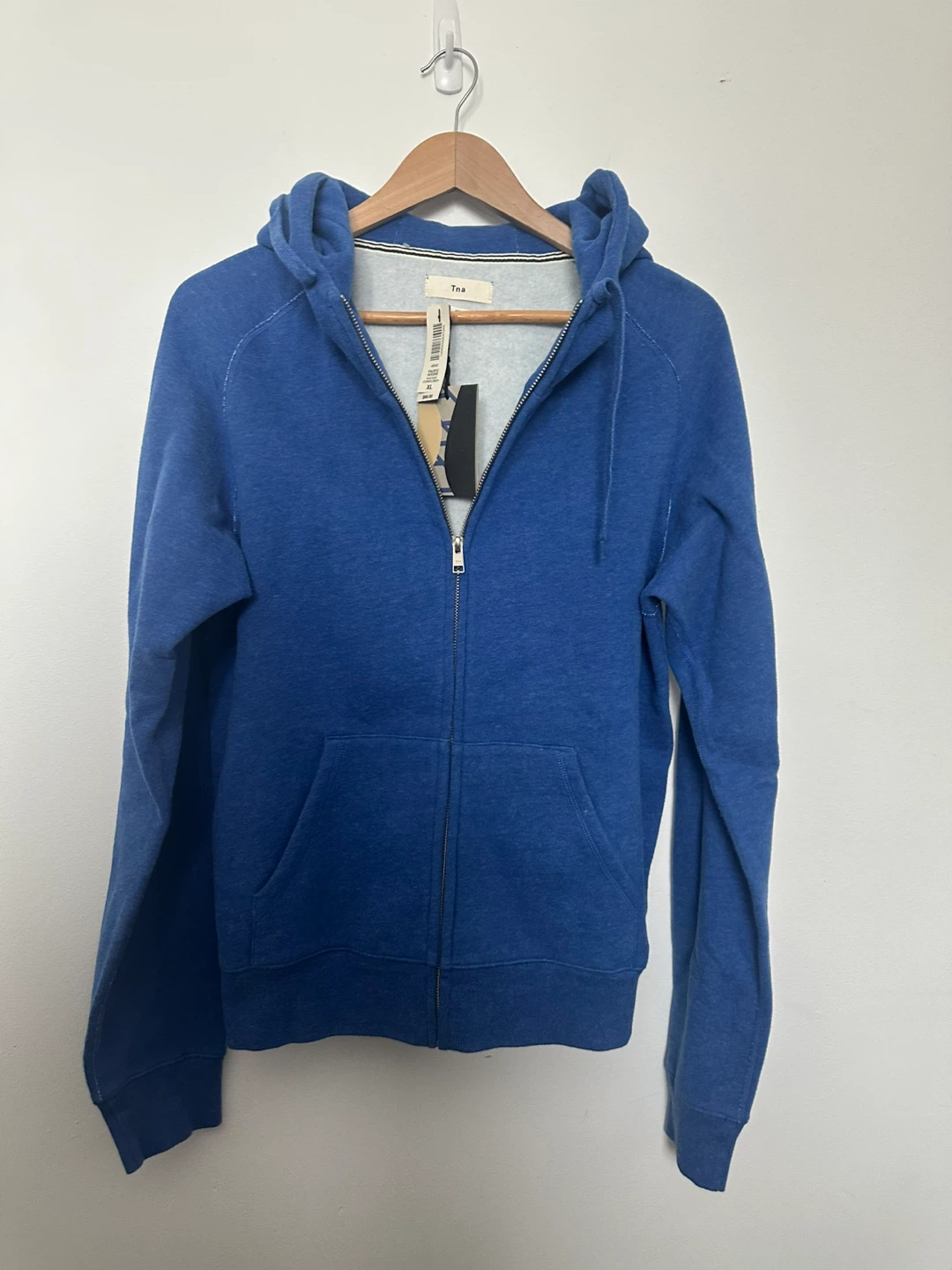 Aritzia Tna Pacific Hoodie Zip XL Cornflower