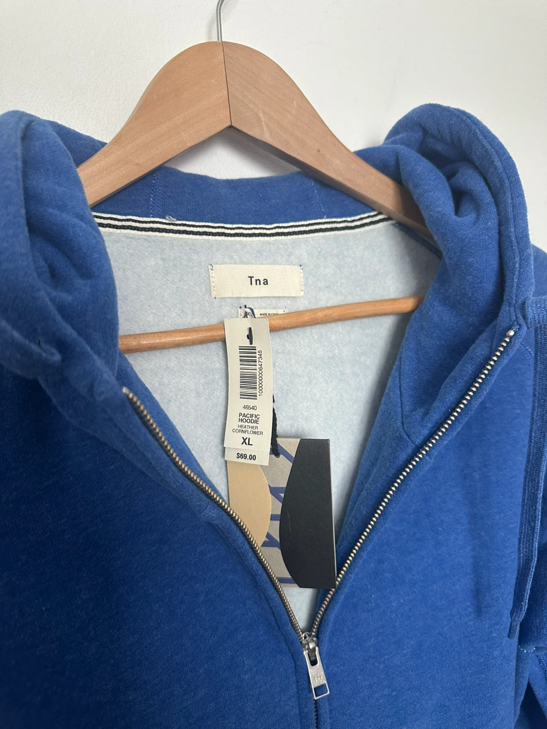 Aritzia Tna Pacific Hoodie Zip XL Cornflower - photo 3