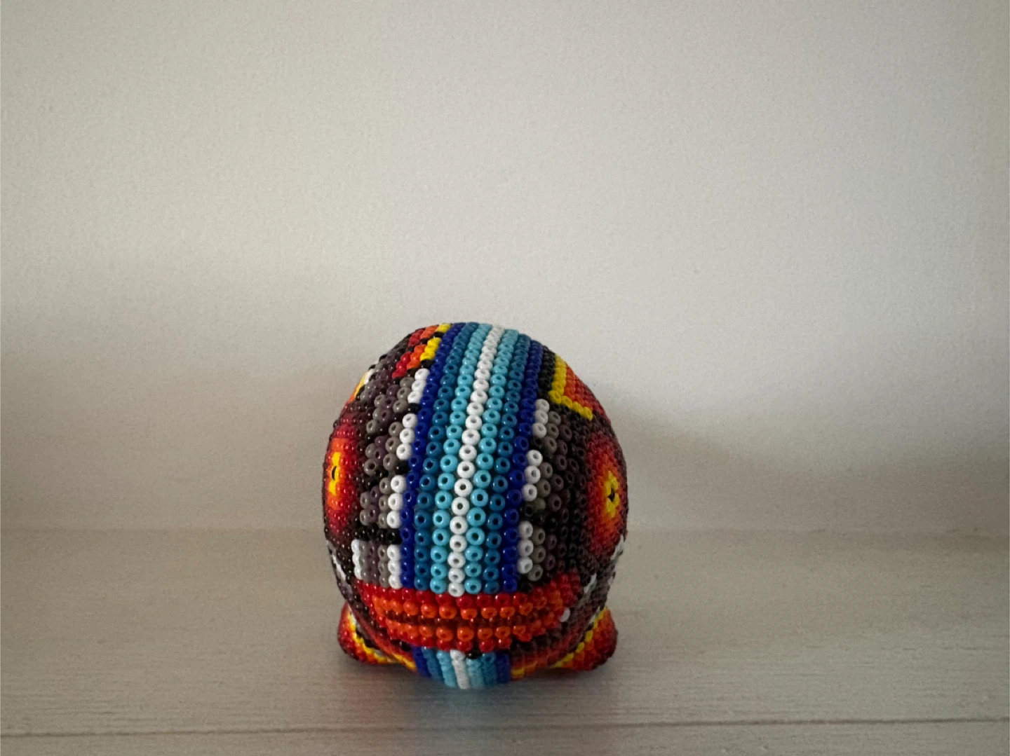 Huichol Beaded Whale statue - photo 2