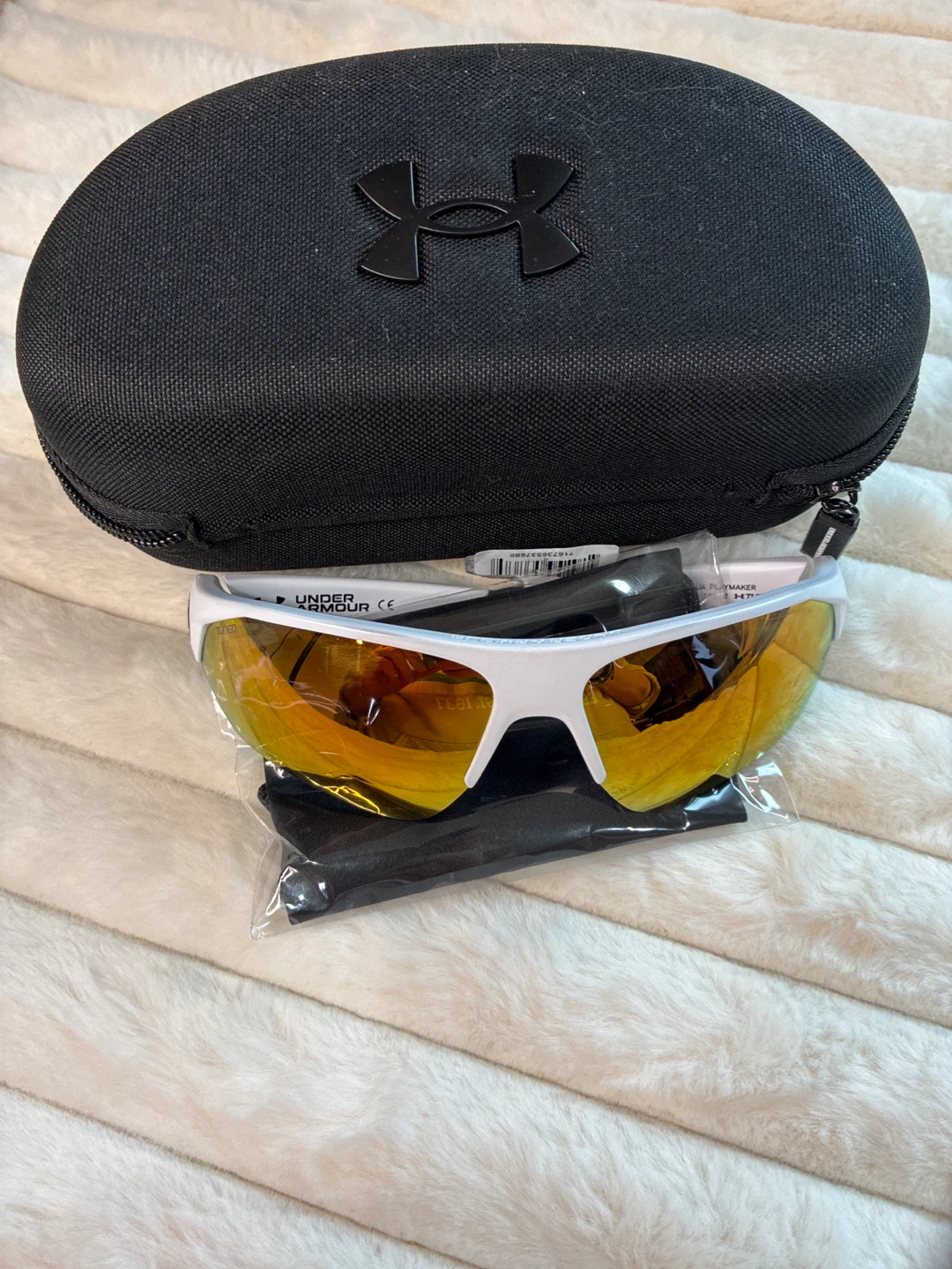 Under Armour UA Playmaker Sunglasses White/Baseball Tune - photo 4