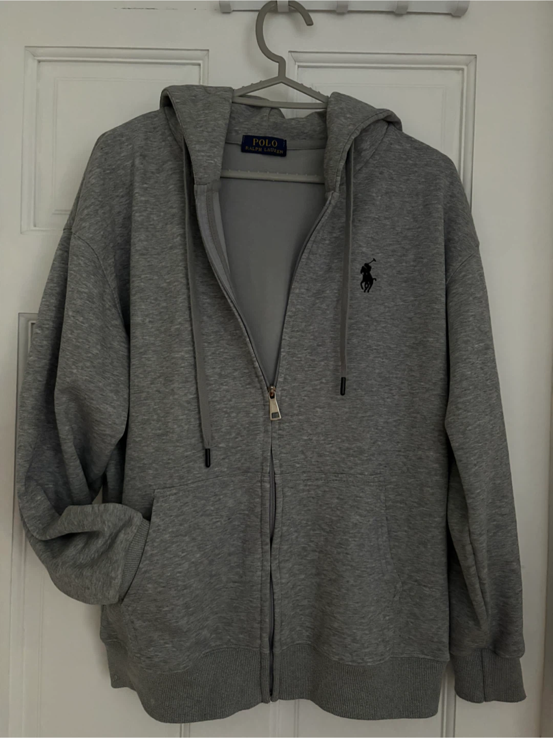 Grey Polo Ralph Lauren Zip-Up Hoodie