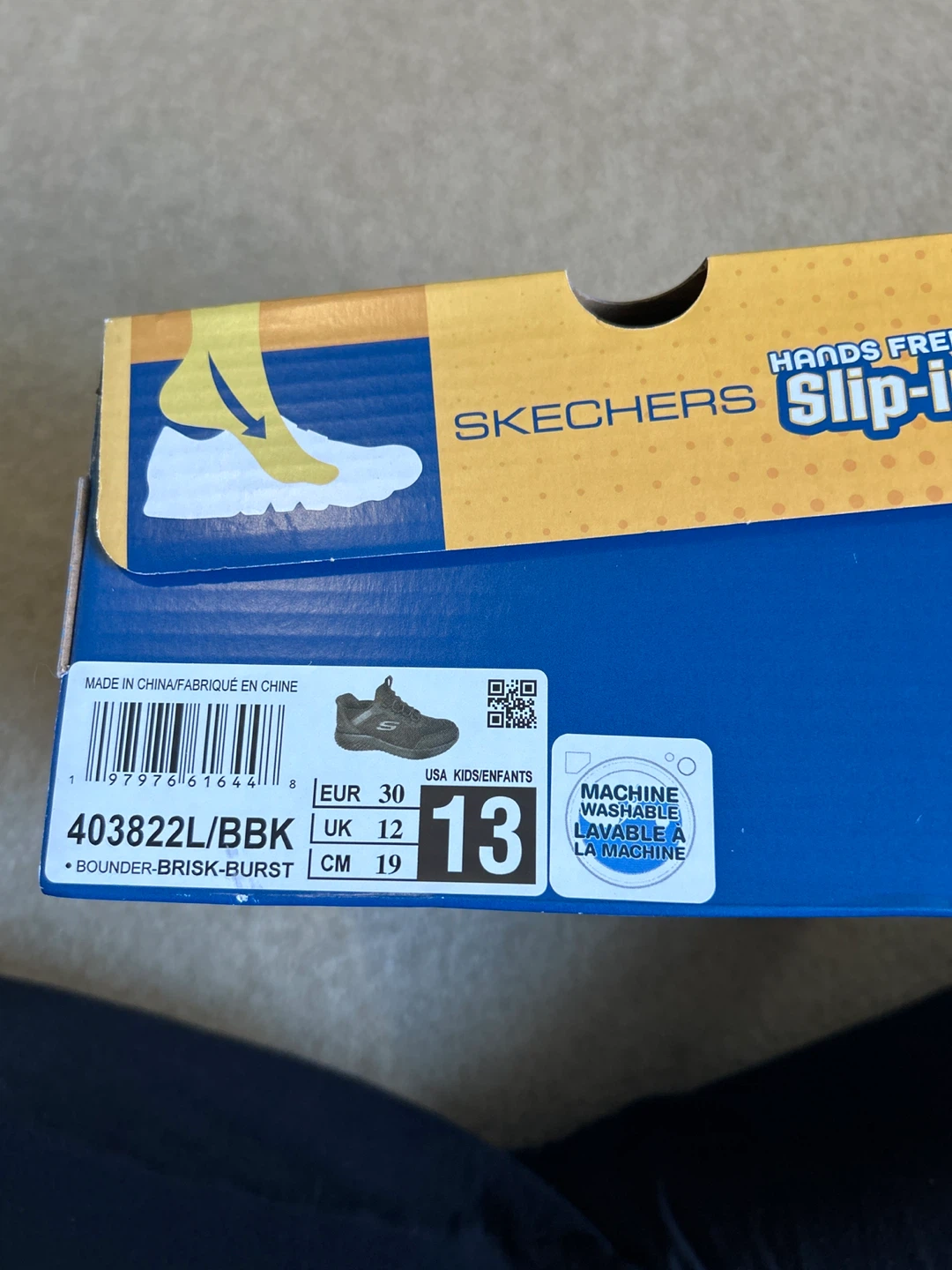 Skechers Hands Free Slip-ins Kids Shoes - Black - Size 13 - photo 4