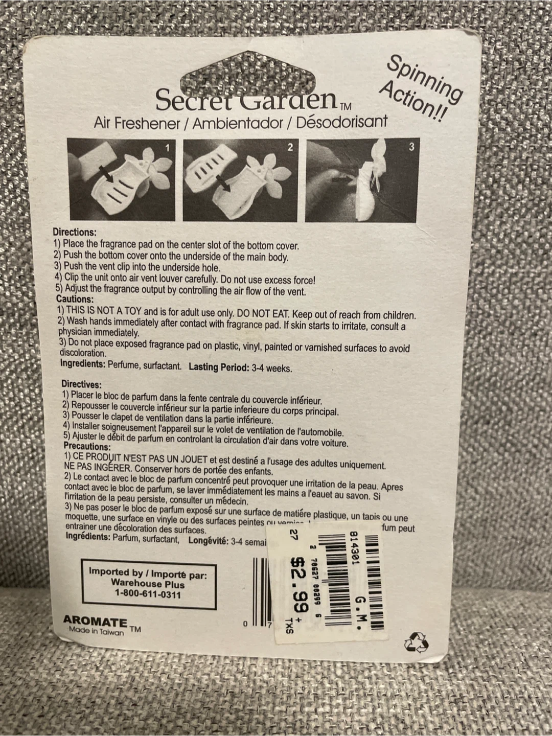 🧡 Spin-Fresh Auto Air Freshener - photo 2