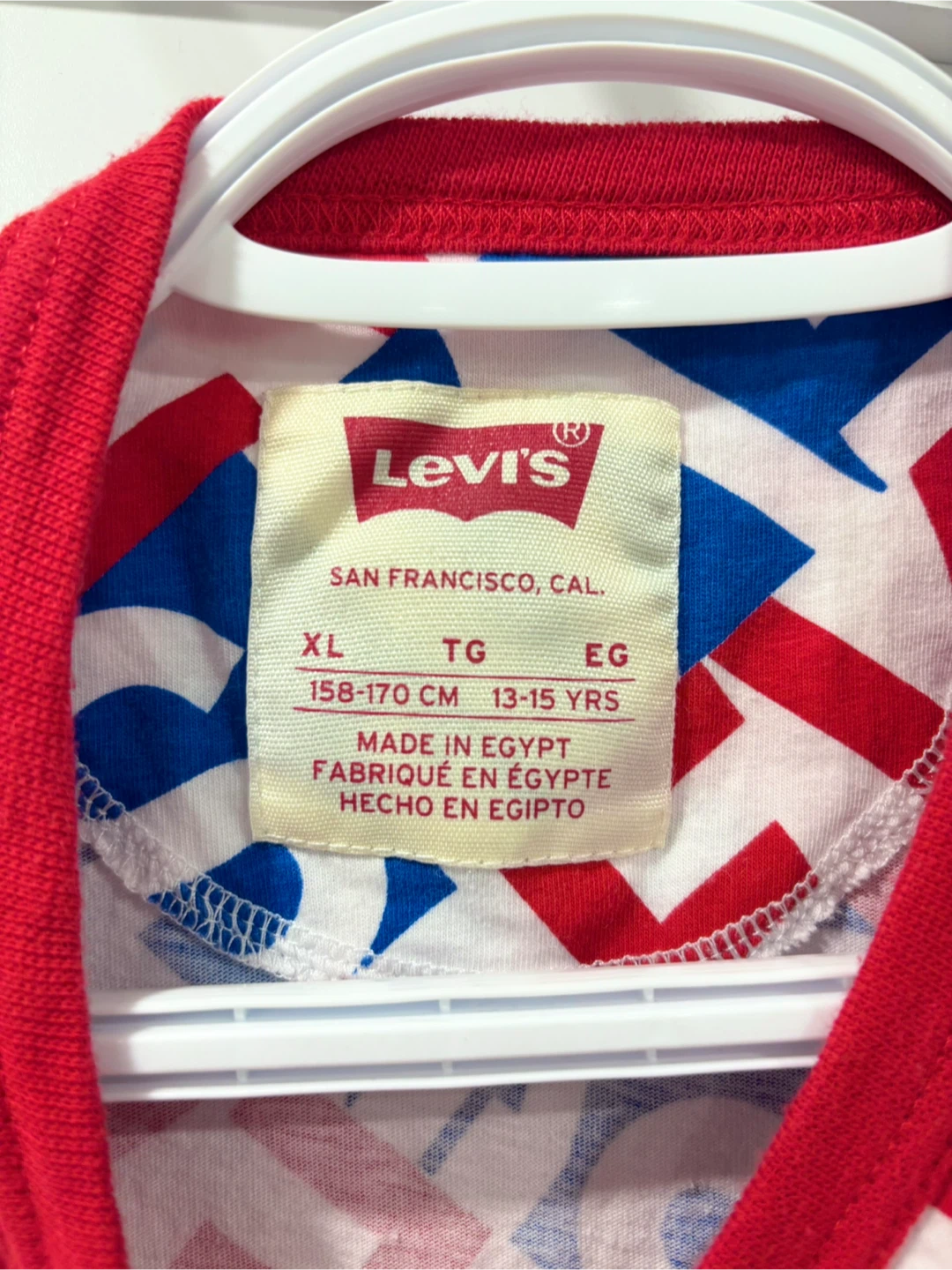 Levi's Youth T-Shirt XL Boys Red/White/Blue - photo 3