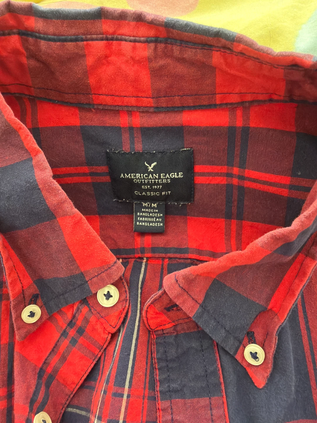 American Eagle Outfitters Classic Fit Plaid Button-Up Shirt - photo 2
