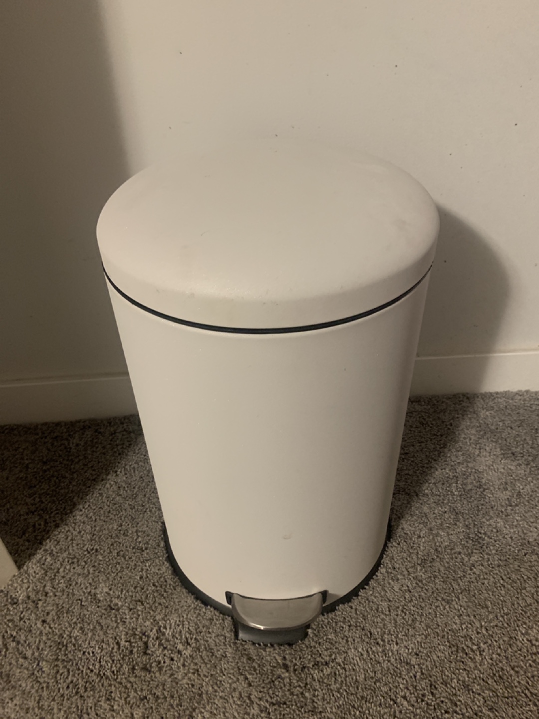 White Pedal garbage Bin