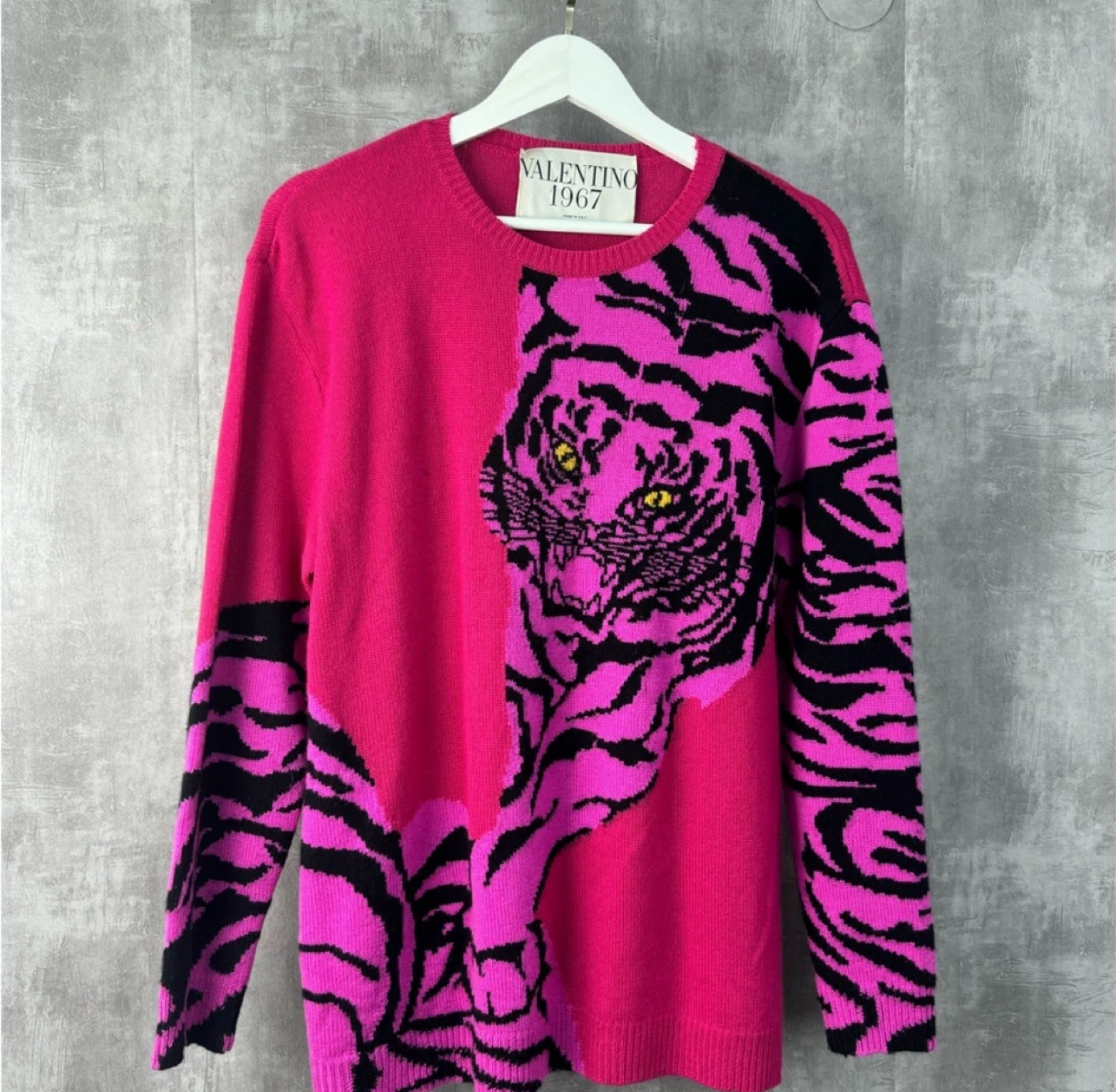 Valentino 1967 Tiger Print Sweater