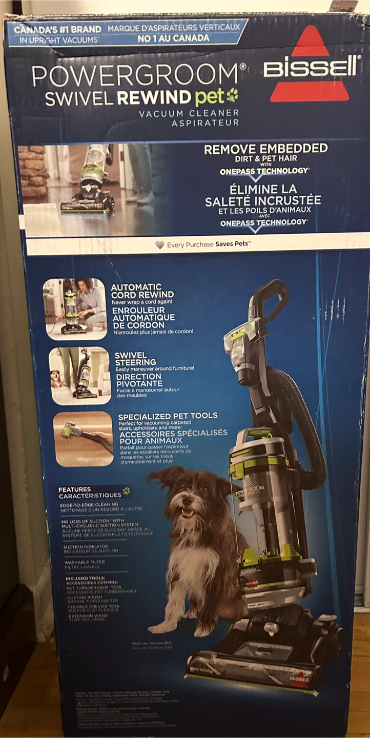 BISSELL PowerGroom Swivel Rewind Pet Vacuum Cleaner - photo 4