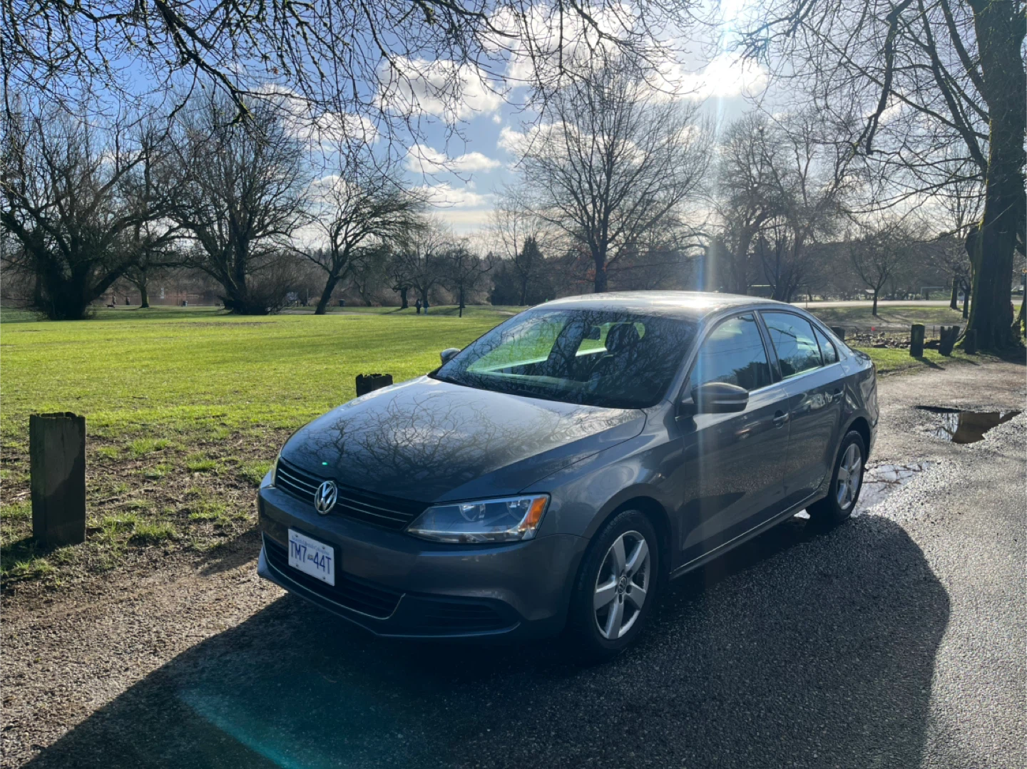 Grey Volkswagen Jetta Sedan