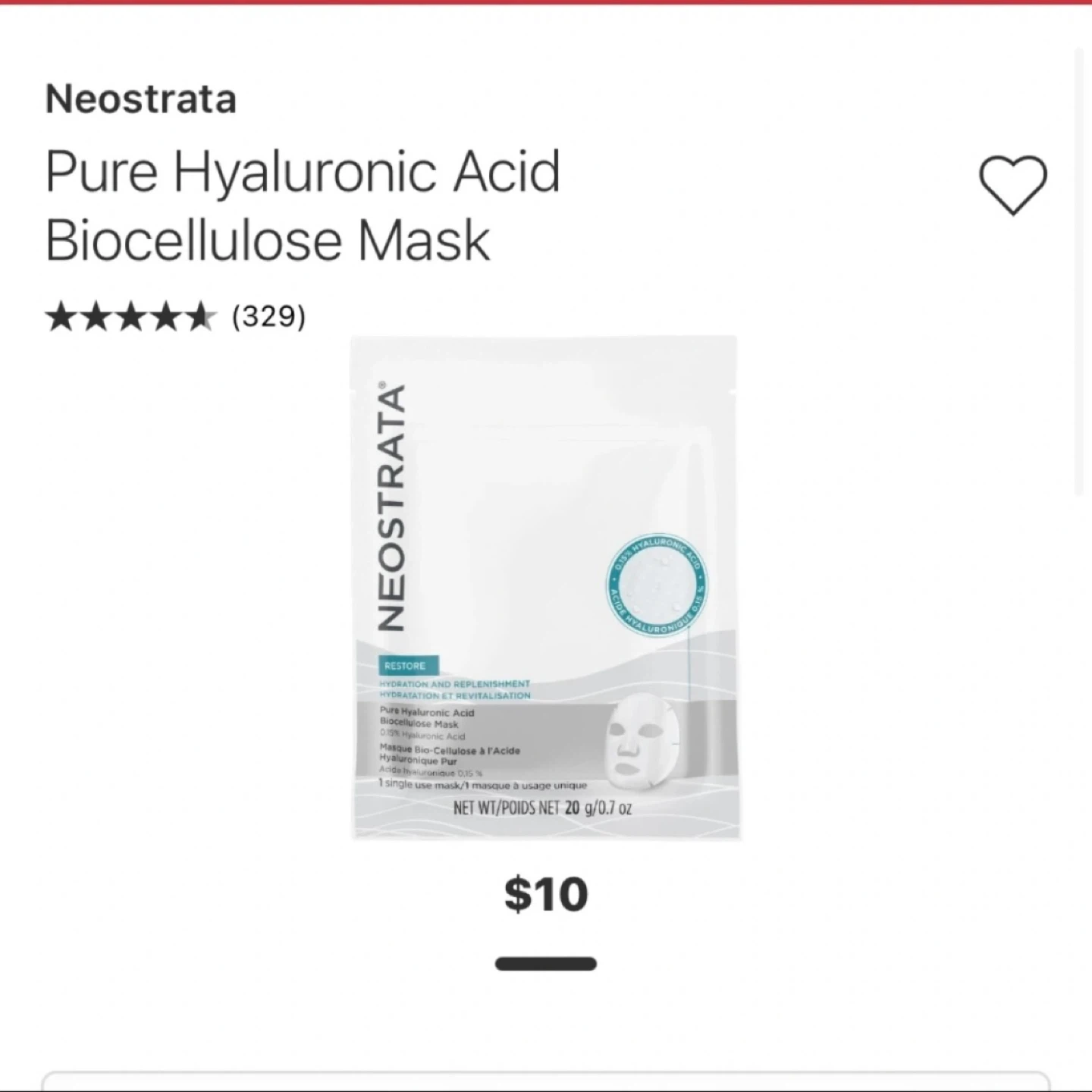 Neostrata pure hyaluronic acid biocellulose mask x 3 - photo 2