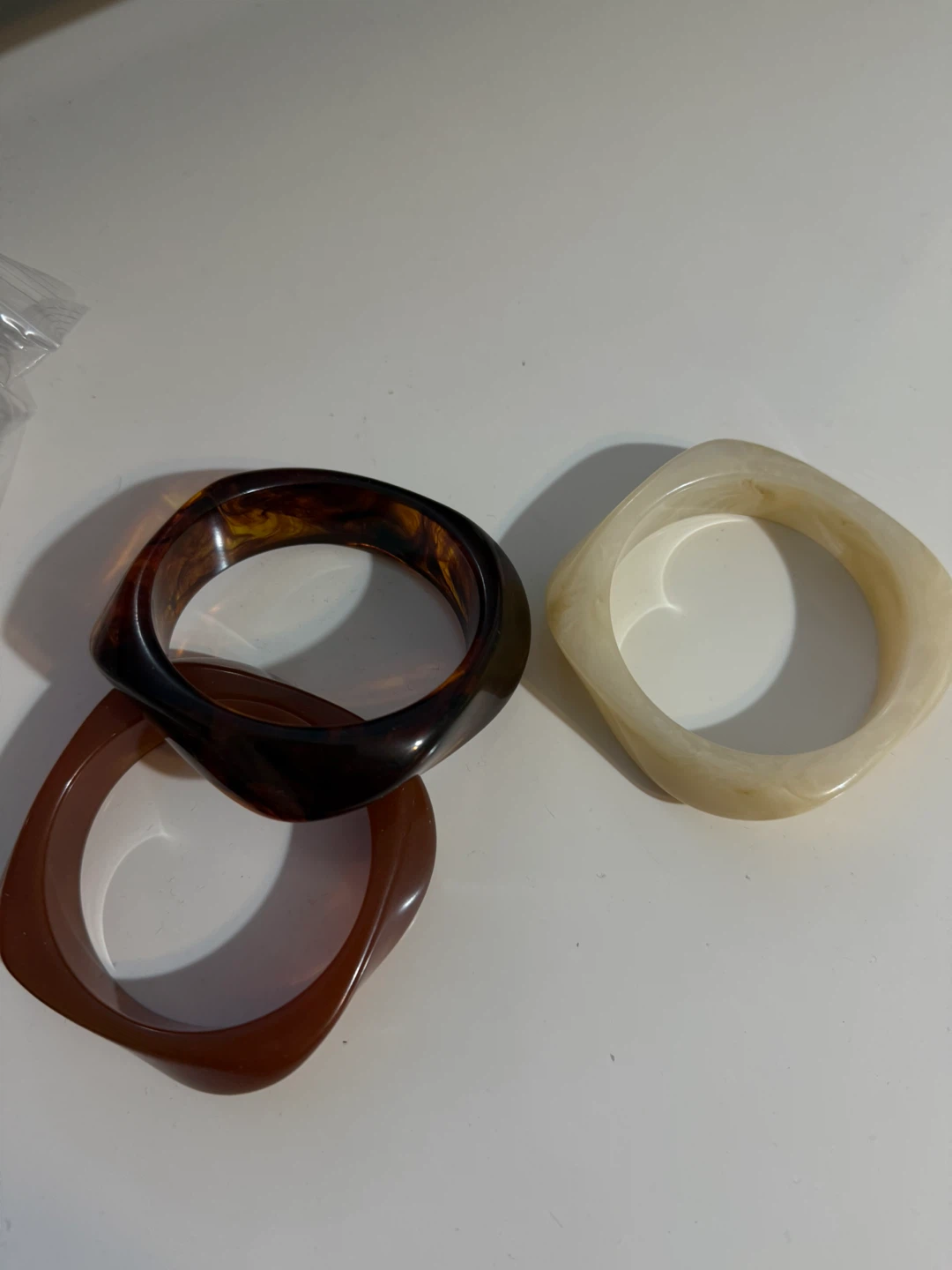 Resin Bangles & Heart Earrings
