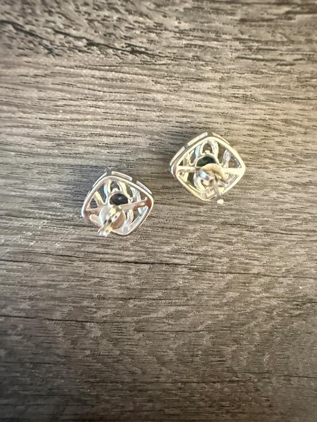 Mystic Topaz and Rhinestones Sterling Silver Studs - photo 4